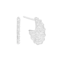 Pendientes de aro en plata de ley 925 con diseño de vid tejida y textura trenzada - Plata 925 / Plateado