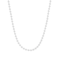 Collana minimalista in argento sterling S925 a sfere con finitura lucida a specchio - Catena a Sfere (XL797)