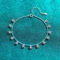 Elegant S925 sterling silver bracelet featuring thirteen round moissanite stones - 925 Silver / 1.3ct Moissanite (10pt Each)