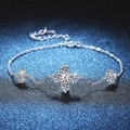 Eleganter S925 Silber Kleeblatt Armband mit 1,2 Karat Moissanit für luxuriösen Glanz - 4mm Hochkohlenstoffstein-Stil