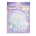 Purple variant of 40pcs holographic PET stickers with jellyfish and star patterns - Starry Sea