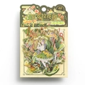 Adesivi PET serie Flora Garden con dettagli in oro per decorazione diario 40pz - Giardino di Flora