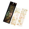 Set di 3 adesivi PET Steampunk con lamina dorata ed effetto laser olografico unico - Fantasia