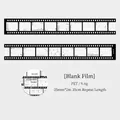 Variante de cinta PET vintage con fotogramas de película monocromática y texto - Película en Blanco
