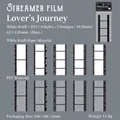 Lover's Track film deco stickers van wit kraftpapier en PET voor scrapbooking - Baan van Geliefden