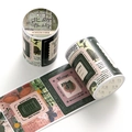 Vintage forest botanical die-cut washi tape for DIY scrapbooking decoration - North Island Spring