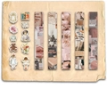 Set de stickers vintage et rubans washi avec thèmes de journaux et roses - Alice au Pays des Merveilles