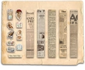 Set de stickers vintage avec journaux anglais et portraits rétro pour scrapbooking - Phonographe