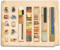 Lot de stickers style journal vintage avec motifs rétro pour scrapbooking et DIY - Mémoires