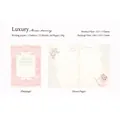 Rosa Notizbuch mit floraler Spitze, 15 Blatt Briefpapier, 125x175mm für DIY Journaling - Luxustraum