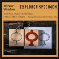 Vintage wooden stamp with mirror frame design from the Explorer Specimen collection - Mirror Image