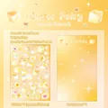 Winter Fairy themed DIY stationery sticker set with dreamy patterns and yellow star card - Summer Warmth