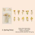 Set di 10 adesivi PET margherite primaverili per scrapbooking e decorazioni fai da te - Margherita di Primavera