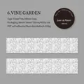 PET-Klebeband Motiv Rankengarten mit weißer Tinte Spitzenmuster 35mm x 3m - Rebengarten