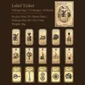 Vintage Spacetime Traveler Stickerset mit 30 Retro-Schreibpapieretiketten-Aufklebern - Etiketten & Tickets
