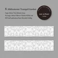 PET-Klebeband 'Midsummer Garden' weißes Blumenmuster für Journale Dekoration 35mm x 3m - Mittsommer Hof