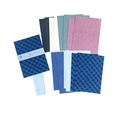 20 hojas de papel decorativo gofrado azul océano para scrapbooking y manualidades DIY - Aguamarina