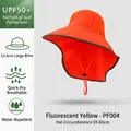 Orange UPF50+ outdoor sun hat with 12.5cm large brim and quick-dry waterproof fabric - PF004 Neon Yellow
