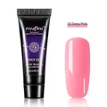 Poly gel per unghie rosa scuro 15ml in tubetto con campione colore per estensione UV LED - 3# Rosa Intenso 15 Ml