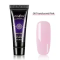 Poly Gel PinPai da 15ml per extension unghie in 08 Rosa Trasparente per polimerizzazione - 8# Cipria Trasparente 15 Ml