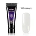 15ml transparent poly gel tube with clear nail swatch for quick UV/LED extension - 5# Clear 15ml