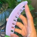 Elegant lavender banana clip for high ponytail, sleek jelly color hair accessory for women - Jelly Purple
