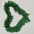 Guirnalda de Navidad artificial verde de 2,7 m en PVC denso para decoraciones festivas - Guirnalda Densa de 200 Puntas / Verde