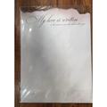Artistic waterproof floral wrapping paper with vintage embossed dots and burnt edge design - Flaming Edge Paper 10 Sheets/pack - White; 50*50cm 10 Sheets Per Pack