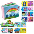 Libro educativo in feltro per bambini con pagine interattive 3D e attività motorie manuali - Libro Di Stoffa Educativo Due