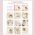 Vintage διακοσμητικό χαρτί Angel Garden με 10 μοτίβα αγγέλων και 50 φύλλα scrapbooking - Κήπος των Αγγέλων