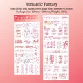 Nastro washi Romantic Fantasy con adesivi decorativi in inglese per diari e scrapbooking - Fantasia Romantica