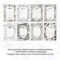 Vintage floral scrapbooking paper set with 8 diverse patterns for DIY journaling - Floating Light