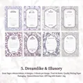 Purple floral vintage scrapbooking memo pads with 8 unique patterns for DIY - Dreamlike Fantasy Style