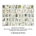 100 sheets of vintage botanical note paper with assorted floral and fern designs - Botanical Notes