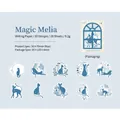 Deep blue moonlight cat stickers, 20-piece writing paper set for DIY scrapbooking decor - Magic Helia