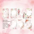 Floral watercolor scrapbook paper with 60 sheets of retro flower themed note cards - Warm Breeze And Flowers