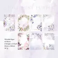 60-sheet floral scrapbooking paper in misty purple for writing and journal decoration - Smoky Purple Breeze