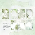 Misty Forest stationery set with 60 sheets of floral watercolor decorative paper - Forest Wild Tracing