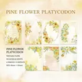 Blumen-Scrapbooking-Papierset mit 60 Vintage-Stil botanischen dekorativen Notizblättern - Kiefernblüte Glockenblume