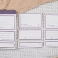 Vintage purple border memo pads and aesthetic collage material paper for journaling - Grape Purple