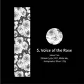 Voice of Rose PET decorative tape with laser silver flowers and white ink printing - Voice of Rose