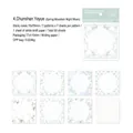 Floral scrapbooking paper set with 50 vintage sheets in retro floral vine designs - Spring Mountain Night Moon