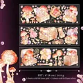 Adesivi PET funghi con finitura laser oro e argento a freddo confezione da 6 - Tesoro di Musa