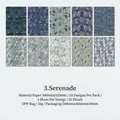 Papel decorativo barroco serie Serenade para scrapbooking patrones vintage 10 hojas - Serenata