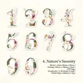 Wild Fun Time floral number stickers for scrapbooking with vintage flower patterns - Wild Interest Time