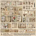 Retro Wisteria garden scrapbooking kit with notebook stickers and paper stationery - Under the Wisteria