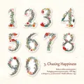 Set di 30 adesivi numeri floreali 0-9 in carta washi per decorazione di diari fai-da-te - Inseguendo la Felicità