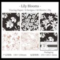 Vintage Lily of the Valley vellum decorative paper for DIY scrapbooking journal - Blooming Lilies