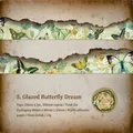 Nastro washi vintage con farfalle Ryuri Dream per decorazioni fai-da-te e scrapbooking - Sogno di Farfalla Smaltata