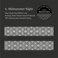 Nastro adesivo PET Midsummer Night con motivo in pizzo bianco per scrapbooking - Notte di Mezza Estate
